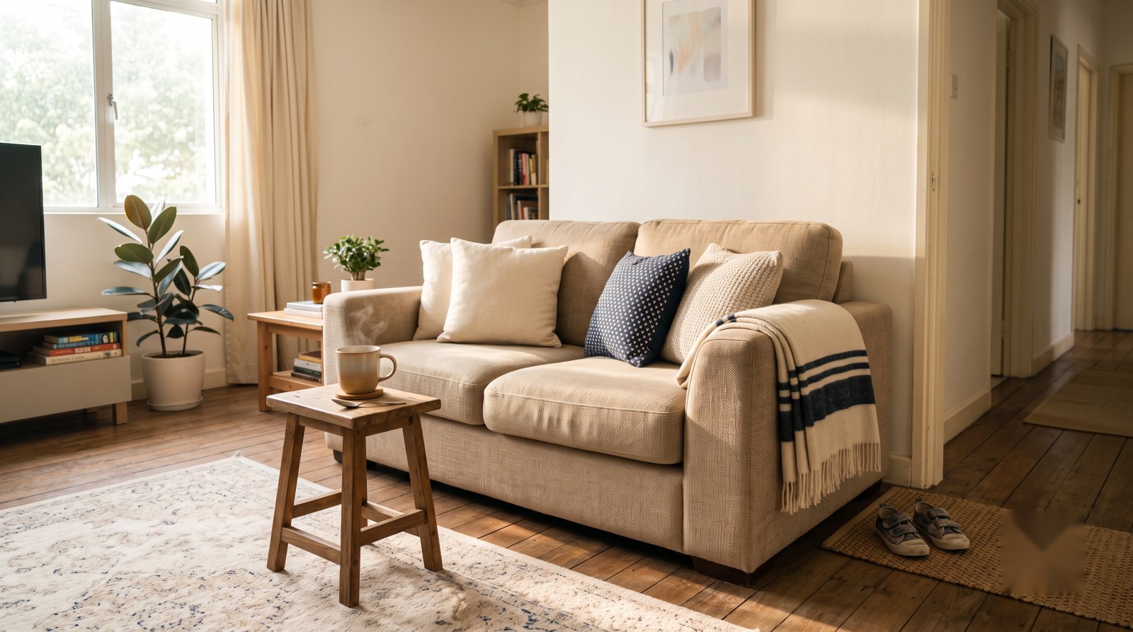 Warm Malaysian family living room